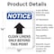 Signmission Clean Linens Only, 10 in W x Rectangle, Aluminum OS-2PACK-NS-A-1014-V-10616 - alternate 3